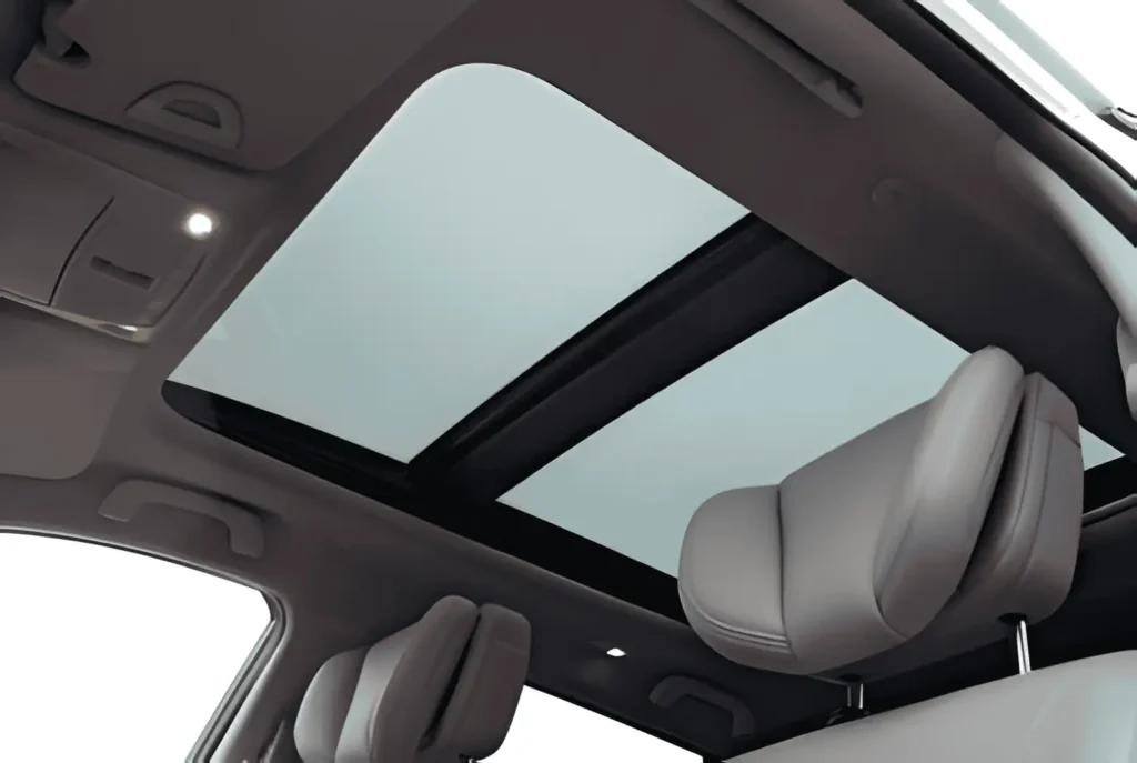 Car sunroof window