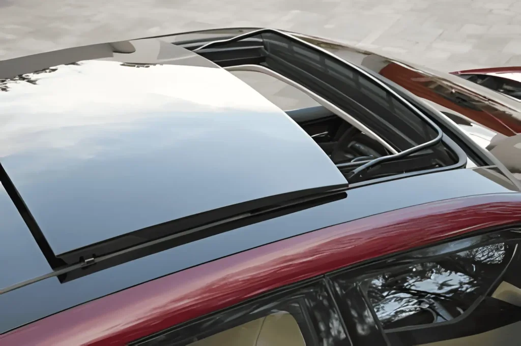 Car sunroof window