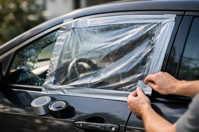 How to Protect Broken Car Window Fast
